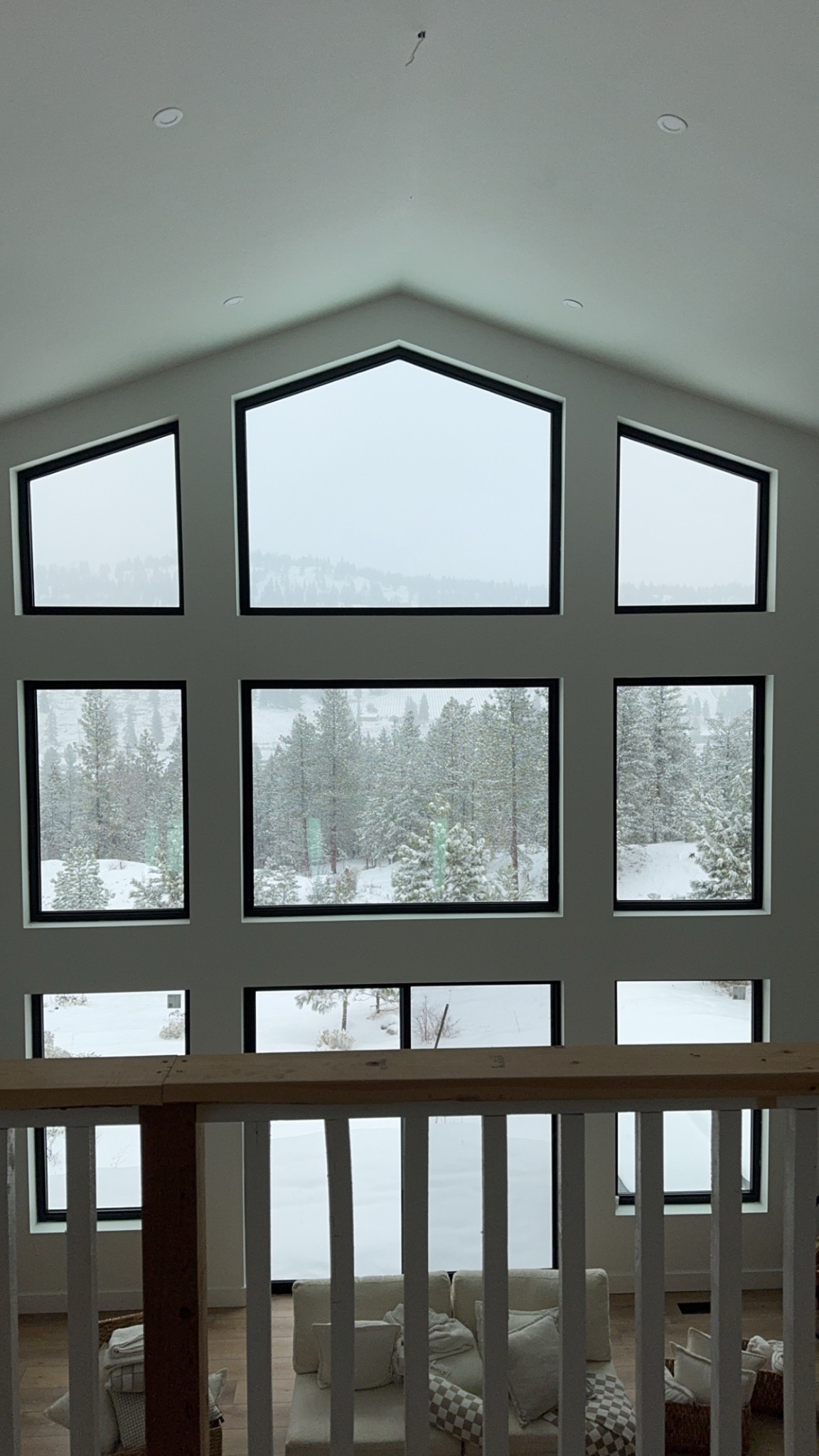 Expansive custom windows overlooking Garnet Valley